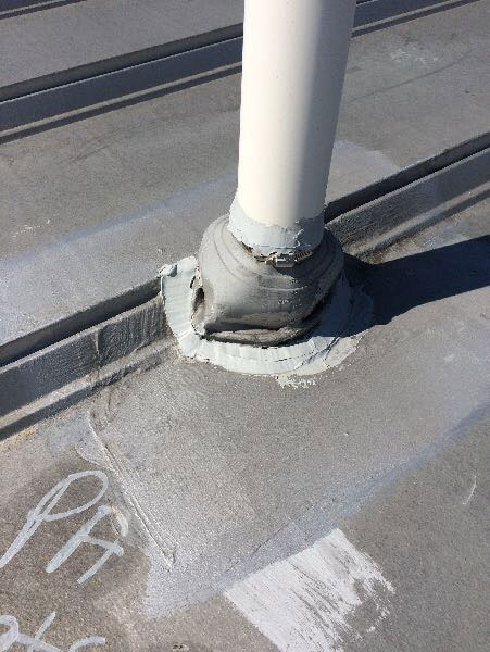 metal-roof-leak-area Metal roof leak