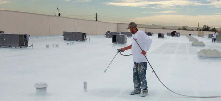roof-coating-application Roof coating application